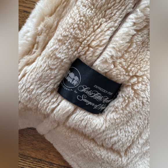 Saks Fifth Avenue brown shearling jacket coat Size 42 - Picture 12 of 17